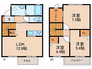 シャーメゾン豊楽B棟の物件間取画像